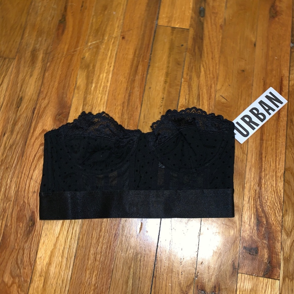 Urban Outfitters Black Strapless Bra
